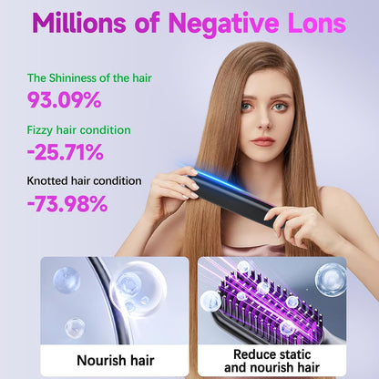 Cordless LCD Hair Straightening Brush