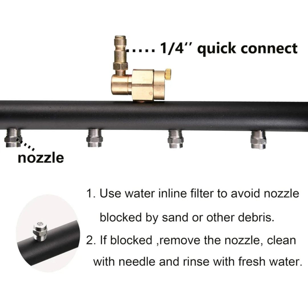 Power Washer Surface Cleaner 4 Nozzle 4000 PSI Undercarriage Tool
