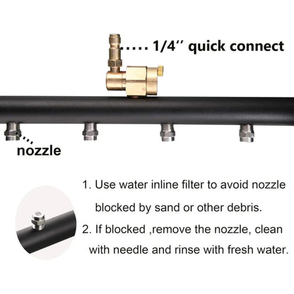Power Washer Surface Cleaner 4 Nozzle 4000 PSI Undercarriage Tool