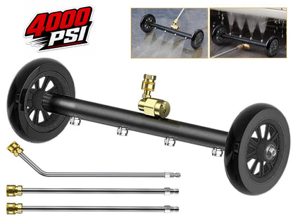Power Washer Surface Cleaner 4 Nozzle 4000 PSI Undercarriage Tool