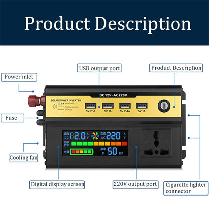 1600W Car Solar Power Inverter