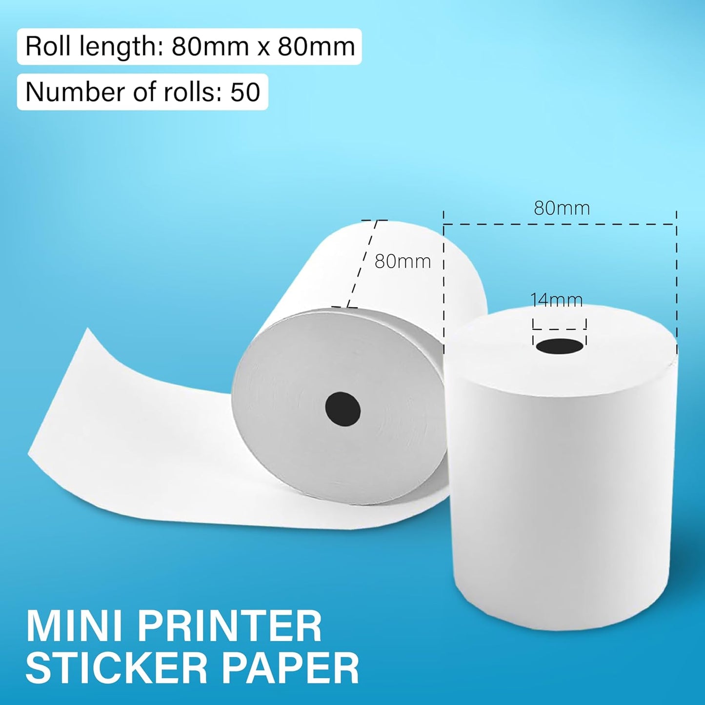 Eftpos Roll Thermal White 50PCS (80x80)