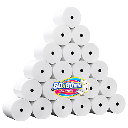 Eftpos Roll Thermal White 50PCS (80x80)