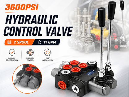 Hydraulic Directional Control Valve 11gpm Adjustable Tractors loaders