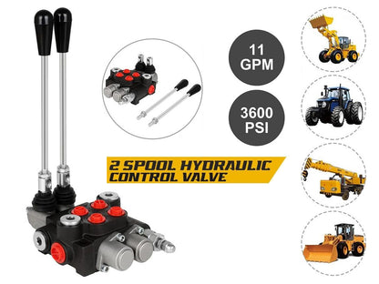 Hydraulic Directional Control Valve 11gpm Adjustable Tractors loaders