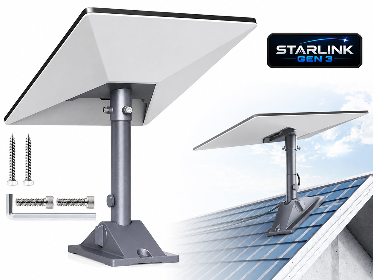 Gen 3 Mount for Starlink, Adjustable Wall Roof starlink mounting kit Compatible