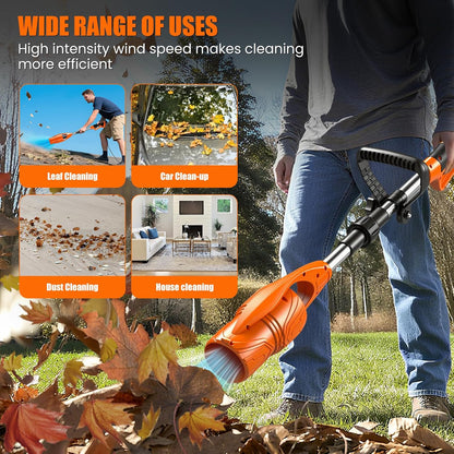 21V Cordless Leaf Blower with 2 Batteries & Charger