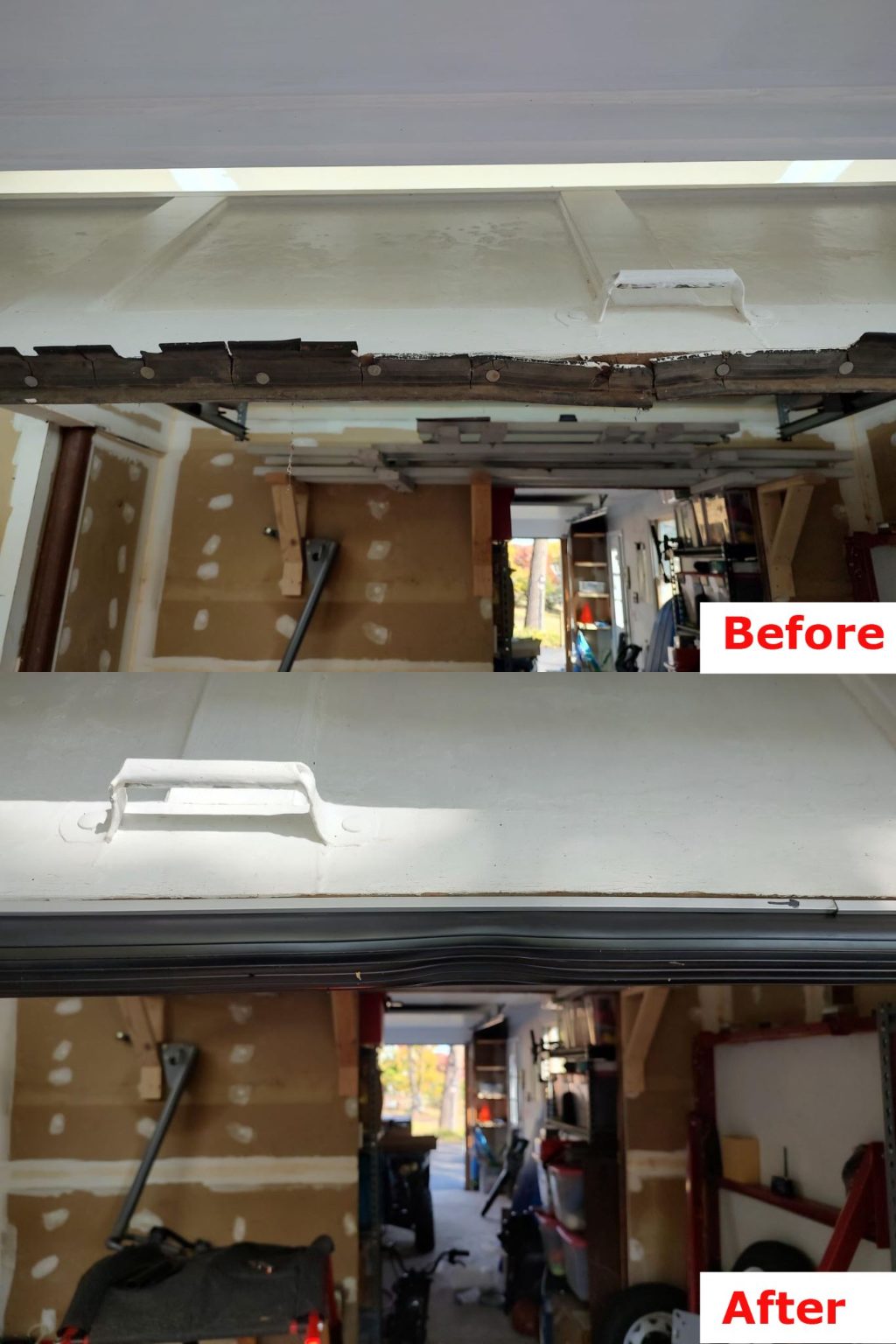 5M Garage Door Bottom Seal with Pre-drilled Aluminum Track Retainer Base Kit