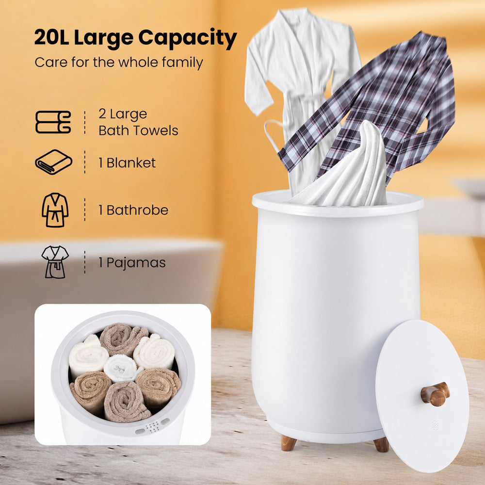 20L Towel Warmer Large Capacity Rapid Heating Towel Warmer Bucket