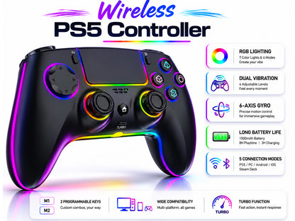 PS5 Controller Wireless Compatible Replacement