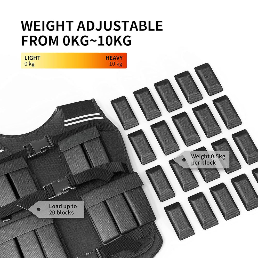 Sport Weighted Vest Workout Equipment 10kg