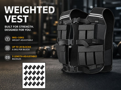 Sport Weighted Vest Workout Equipment 10kg