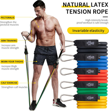 Heavy Duty Resistance Band Set 150Lbs