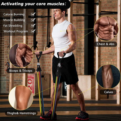Heavy Duty Resistance Band Set 150Lbs
