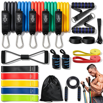 Heavy Duty Resistance Band Set 150Lbs