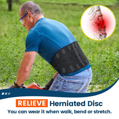 Lower Back Brace Waist Support Belt Lumbar Support Belt for Men Women