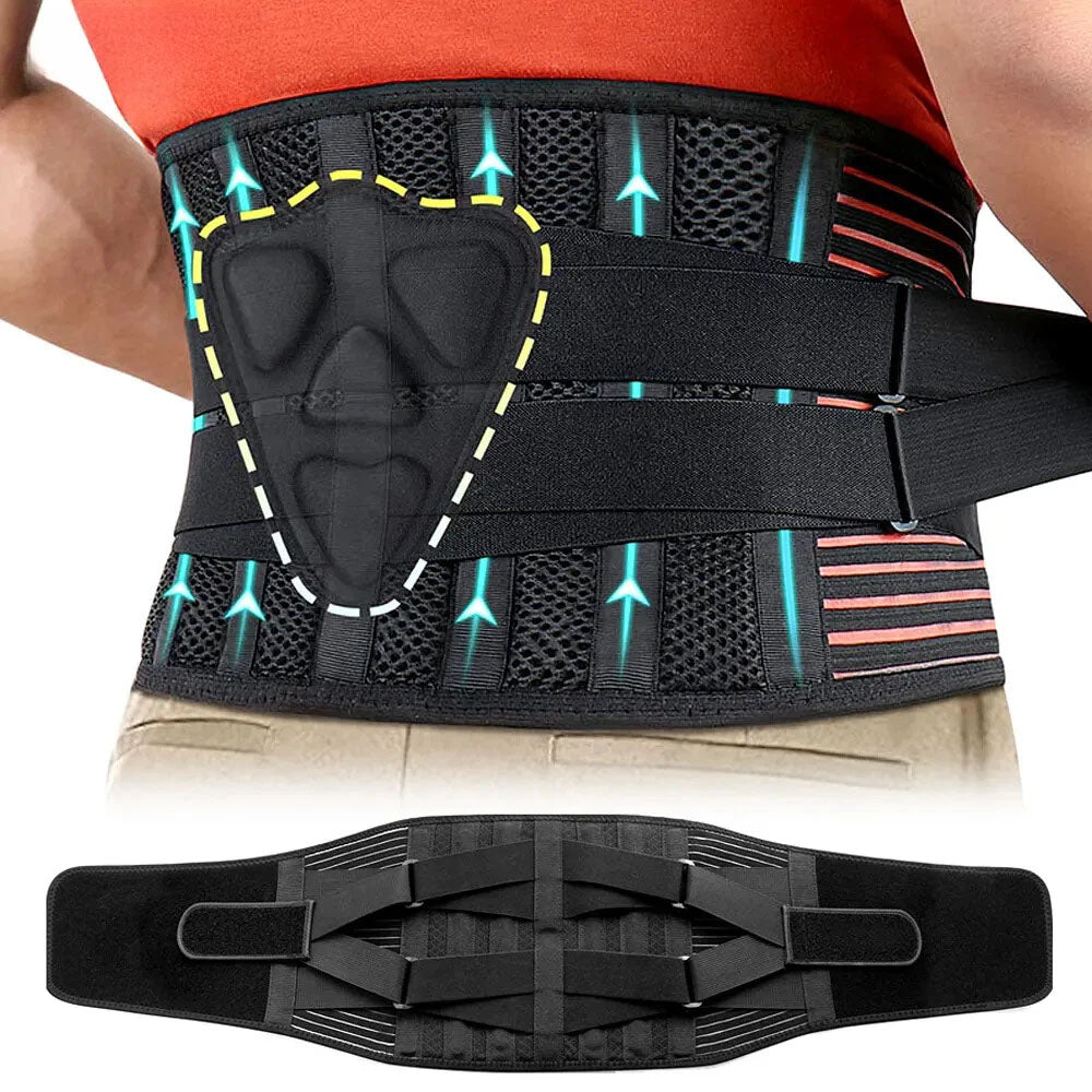 Lower Back Brace Waist Support Belt Lumbar Support Belt for Men Women