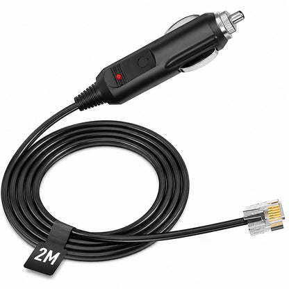 2M RJ11 Power Cable Cord for Uniden Escort Beltronics Valentine V1 Radar
