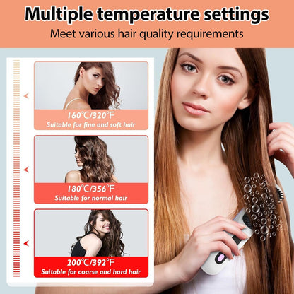 Cordless LCD Hair Straightening Brush