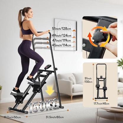 Foldable Stair Stepper for Exercise at Home Fitness Steppers