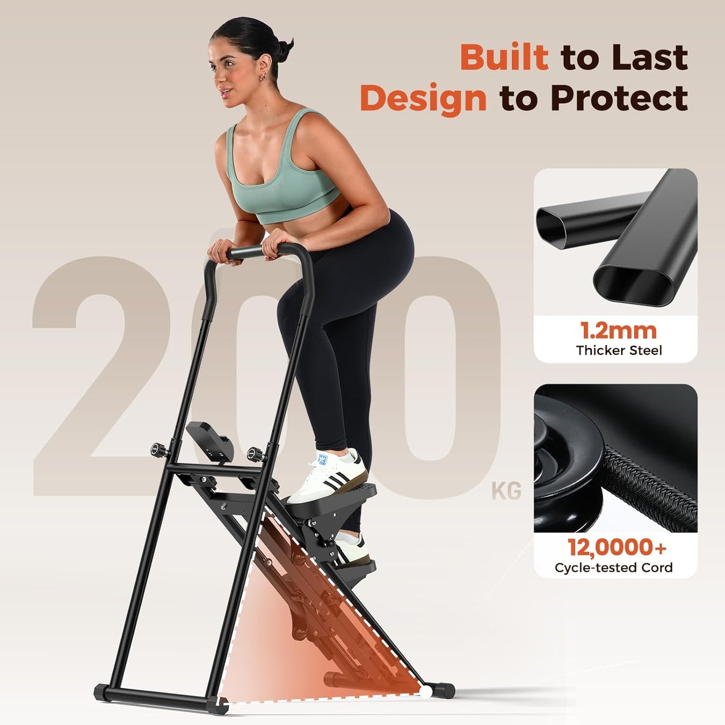 Foldable Stair Stepper for Exercise at Home Fitness Steppers