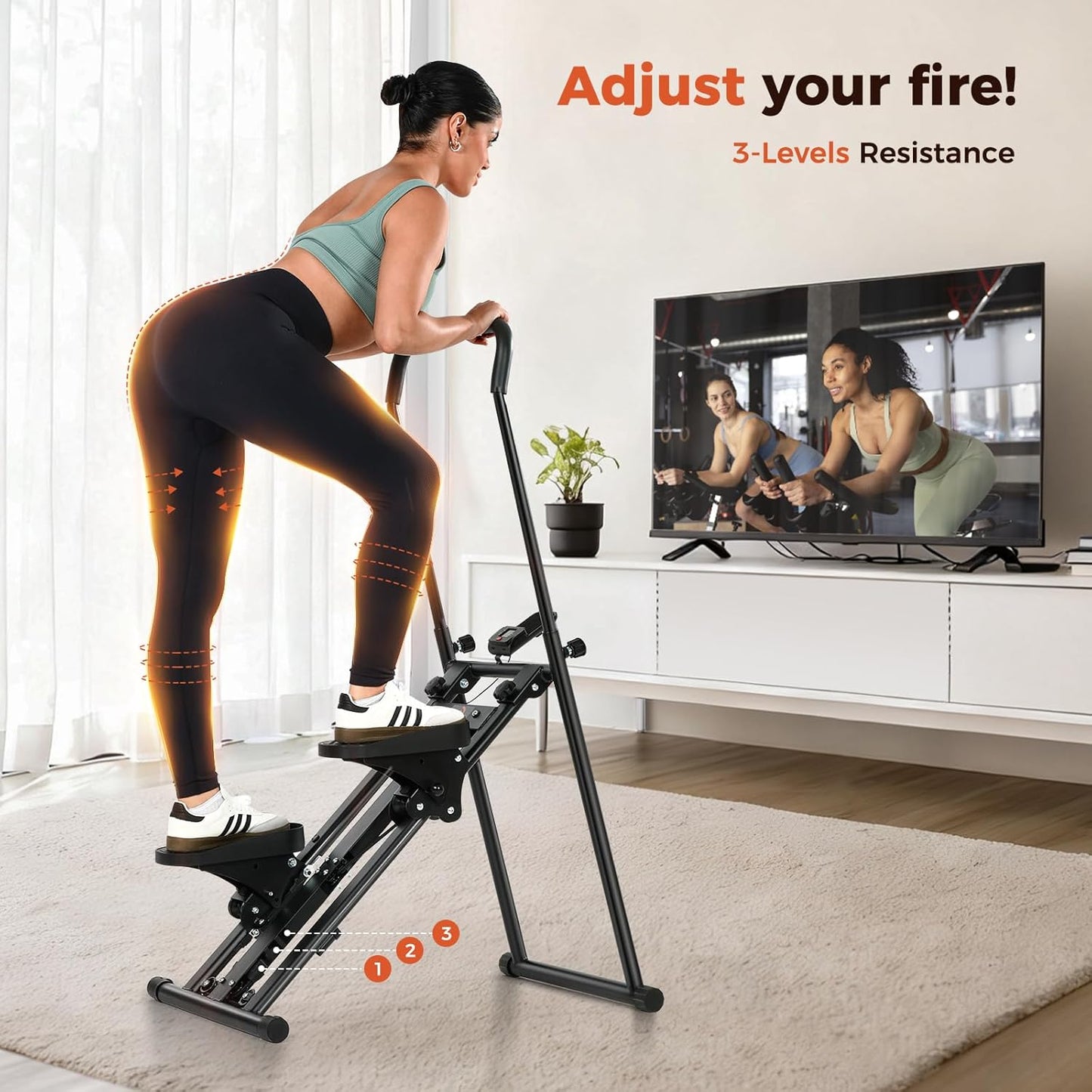 Foldable Stair Stepper for Exercise at Home Fitness Steppers
