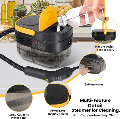 Steam Cleaner - 2500W High Pressure Steam Cleaner Portable Cleaning Machine