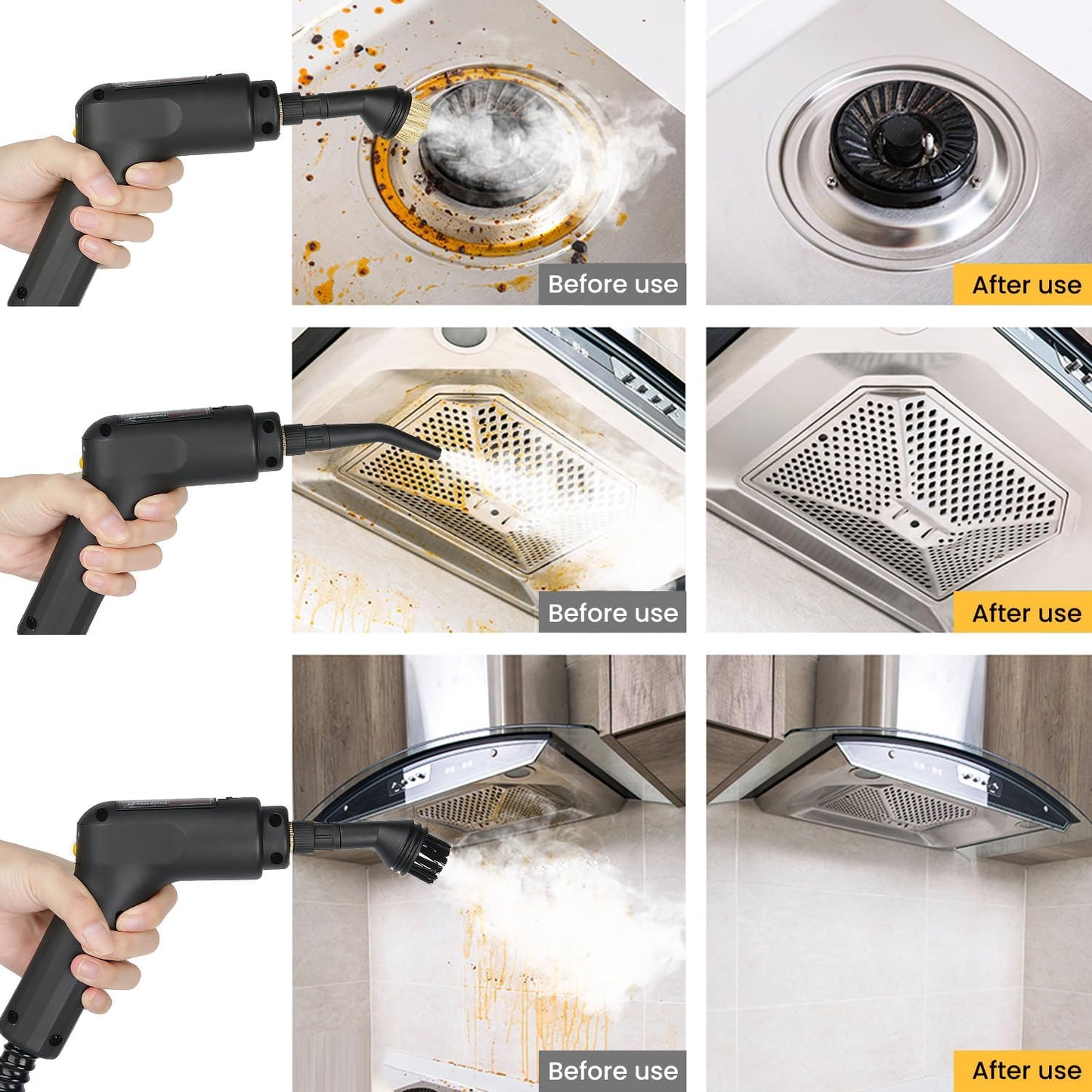 Steam Cleaner - 2500W High Pressure Steam Cleaner Portable Cleaning Machine