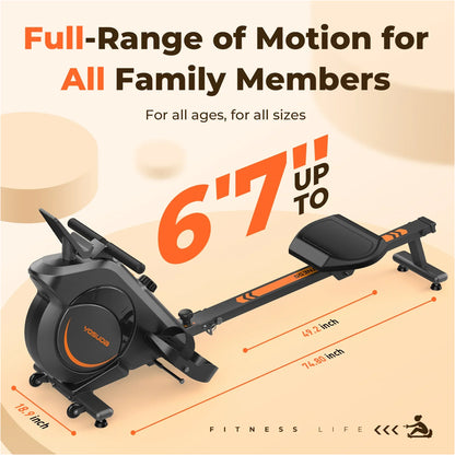 Adjustable Aerobics Rowing Machine – Resistance Home Fitness Rower