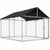 Outdoor Dog Run with Shade Sail 3 x 3 x 1.8m