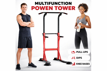 Power Tower Pull-Up & Chin-Up Station – Adjustable Workout Equipment
