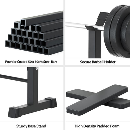 Flat Weight Bench With Rack | Bench Press