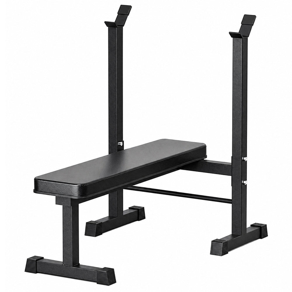 Flat Weight Bench With Rack | Bench Press