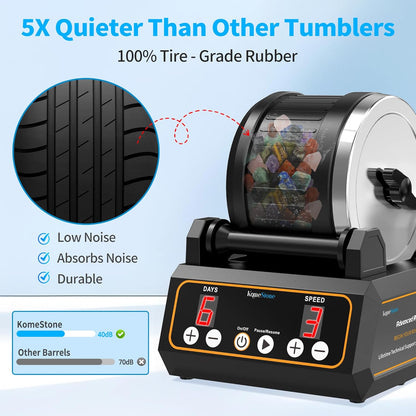 Electronic Rock Tumbler Kit Polishing Machine