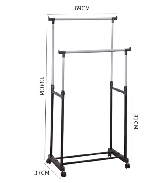 Double Garment Rack Cloth Rack
