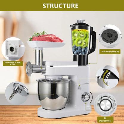 6L Stand Mixer with Blender & Grinder