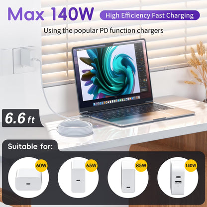 USB C to MagSafe 3 Charging Cable For Macbook Air / Macbook Pro Replacement