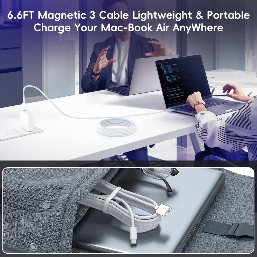 USB C to MagSafe 3 Charging Cable For Macbook Air / Macbook Pro Replacement