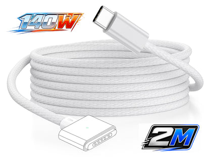 USB C to MagSafe 3 Nylon Charging Cable For MacBook Air / MacBook Pro Replacement