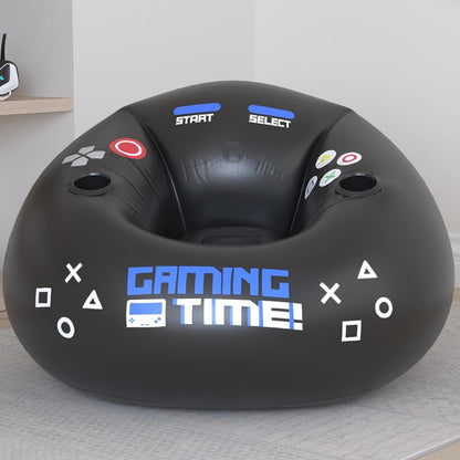 Inflatable Gaming Chair Portable Lounge Chair with Cup Holder