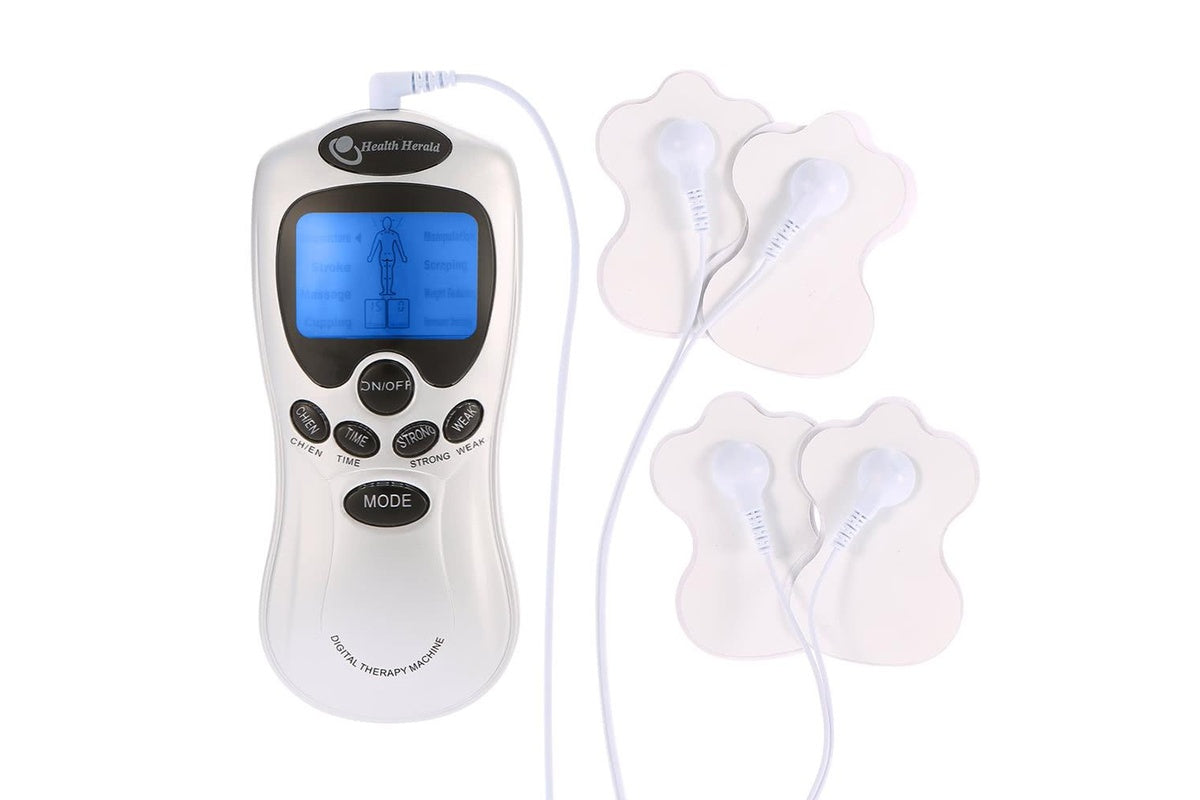 Close up of tens machine control panel with 8 mode options