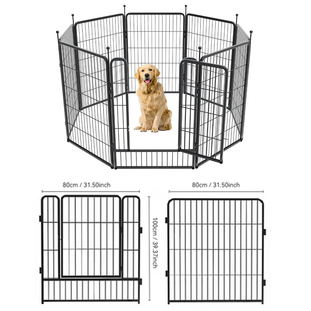 Dog Playpen Pet Playpen Fence 8 Panels