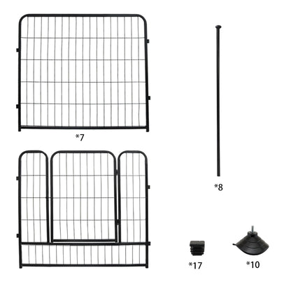 Dog Playpen Pet Playpen Fence 8 Panels