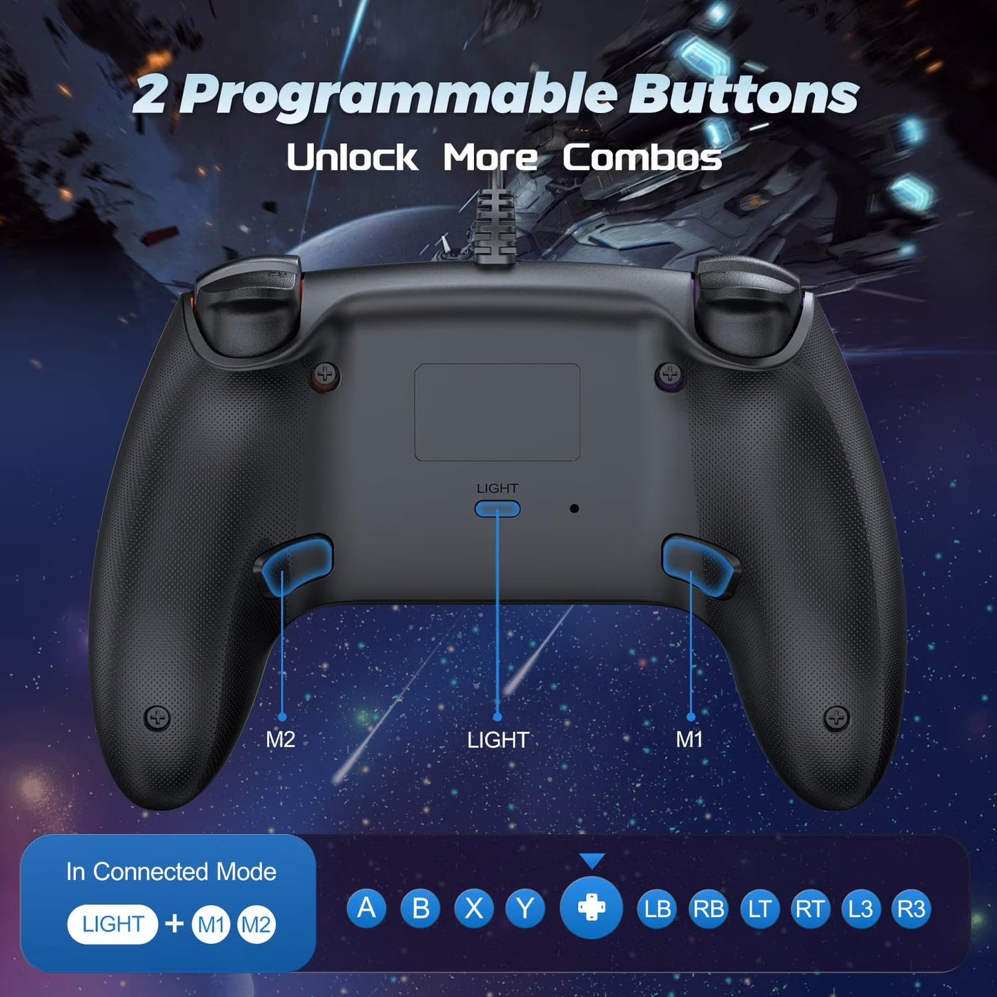 Wired Controller for PS5/PS4 Compatible Replacement