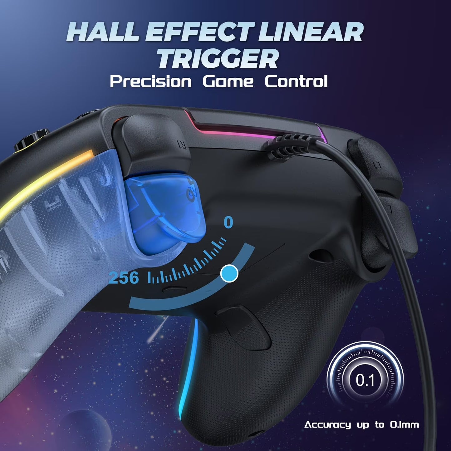 Wired Controller for PS5/PS4 Compatible Replacement