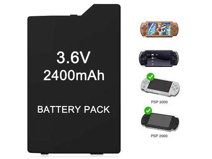 2400 mAh PSP 2000 3000 Battery