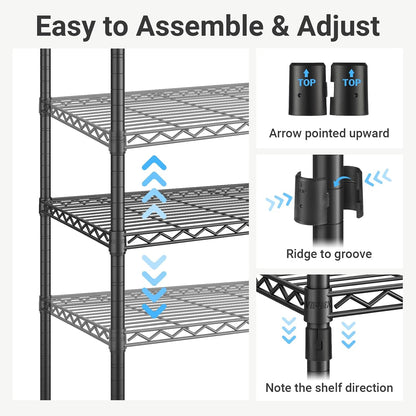 Metal Wardrobe Clothes Rack Clothes Organizer