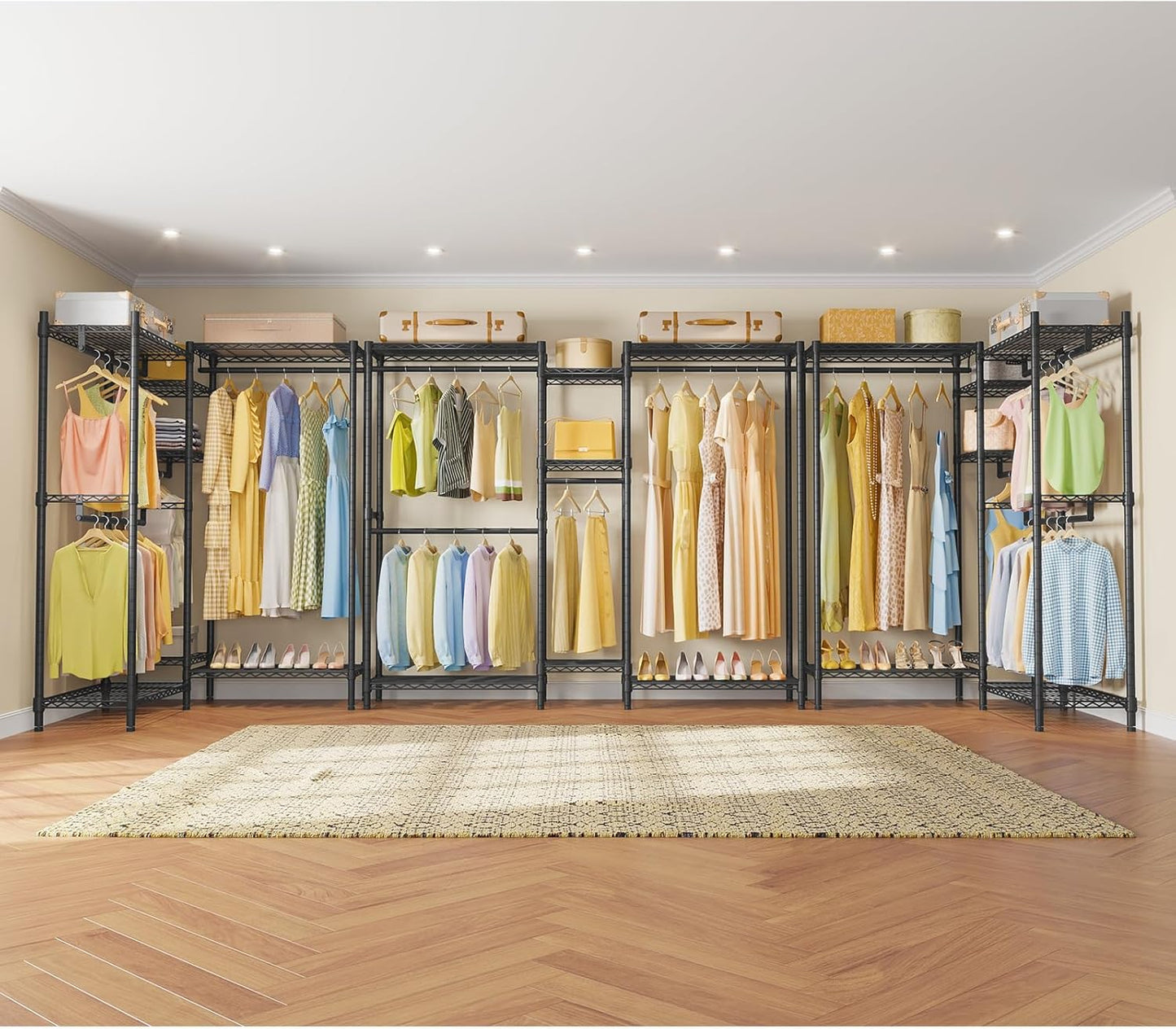 Metal Wardrobe Clothes Rack Clothes Organizer