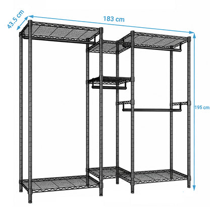 Metal Wardrobe Clothes Rack Clothes Organizer