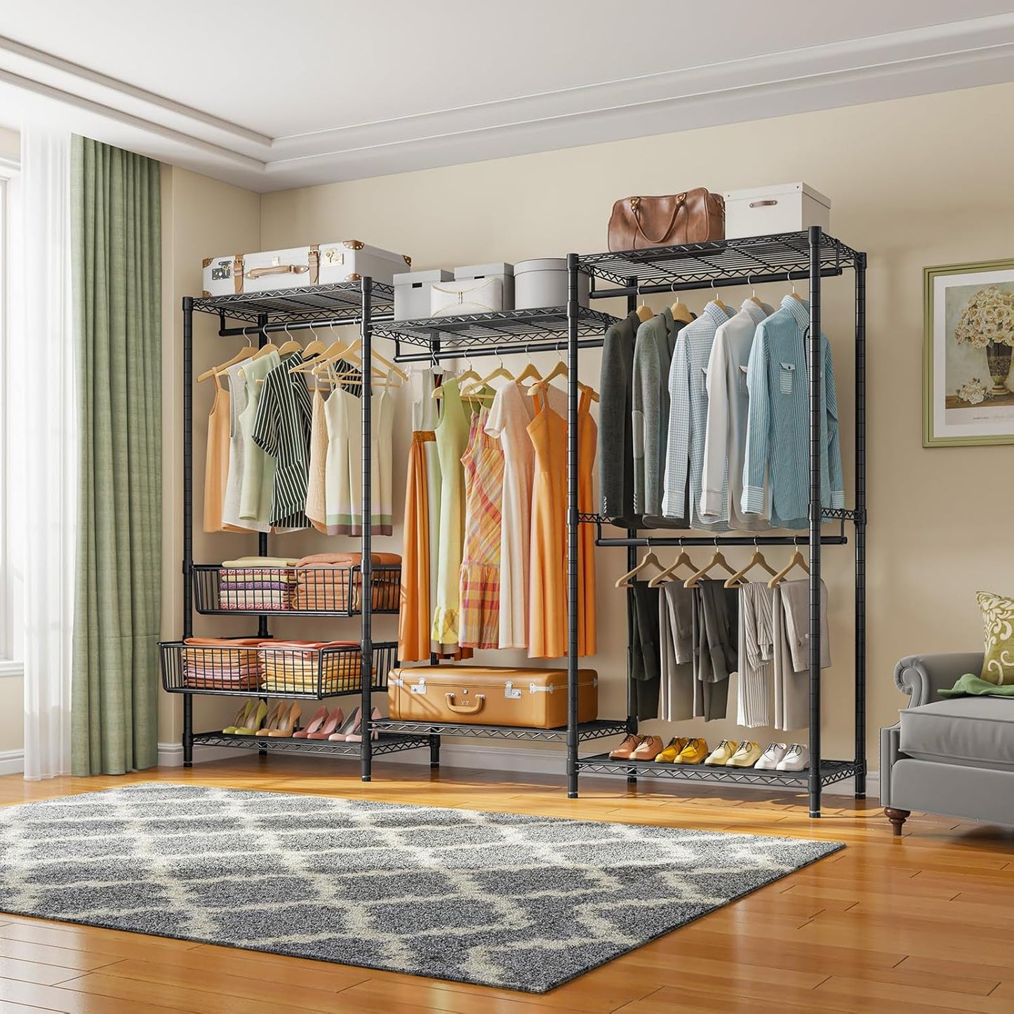 Wardrobe Organizer Clothes Rack